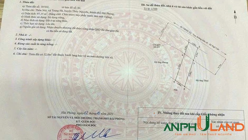 Chính chủ gửi bán lô đất tại phường Hoà Bình, TP Hải Phòng